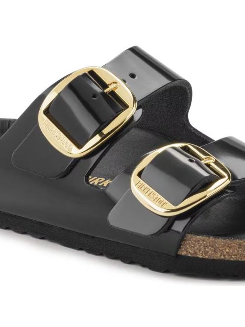 Ciabatta in vernice ARIZONA BIG BUCKLE 1021476 SHINE BLACK BIRKENSTOCK Shine black 