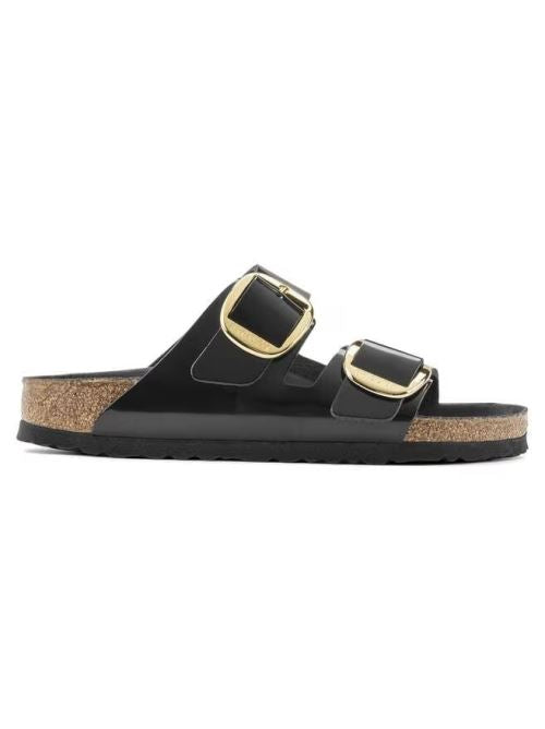 Ciabatta in vernice ARIZONA BIG BUCKLE 1021476 SHINE BLACK BIRKENSTOCK Shine black 
