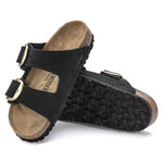 Ciabatta in suede ARIZONA BIG BUCKLE 1023290 BLACK BIRKENSTOCK Black 