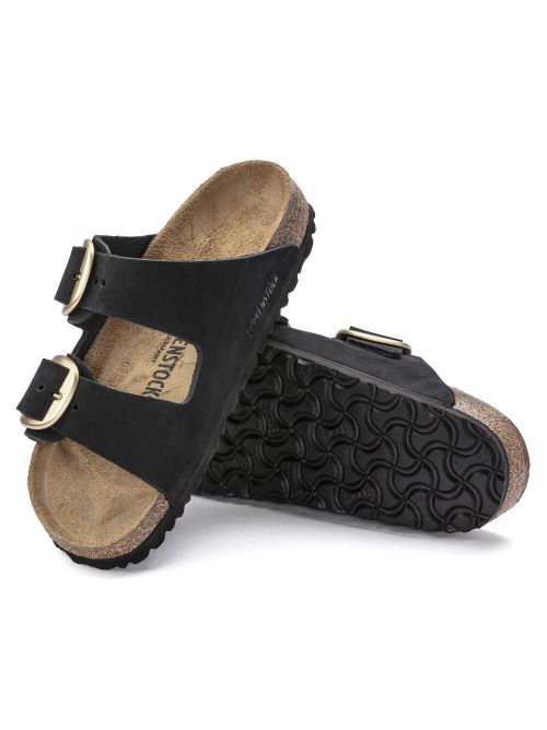 Ciabatta in suede ARIZONA BIG BUCKLE 1023290 BLACK BIRKENSTOCK Black 