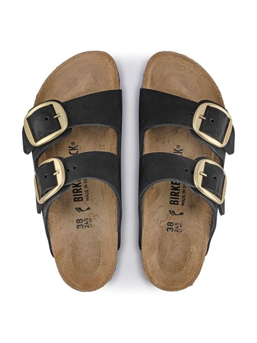 Ciabatta in suede ARIZONA BIG BUCKLE 1023290 BLACK BIRKENSTOCK Black 