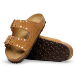 Ciabatta in pelle scamosciata ARIZONA RIVET 1031731 MINK BIRKENSTOCK Mink 