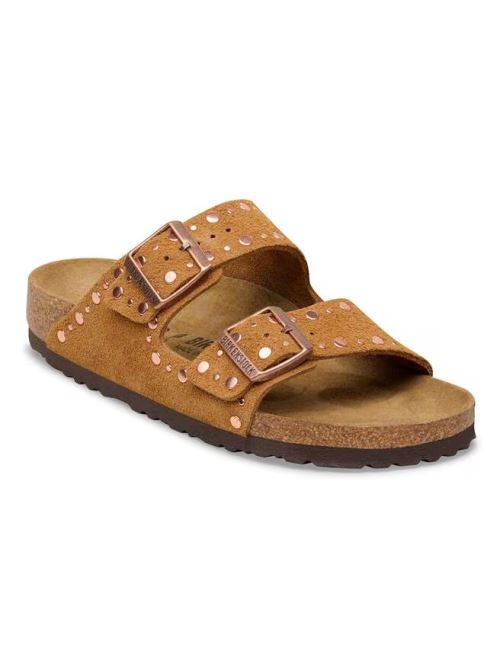 Ciabatta in pelle scamosciata ARIZONA RIVET 1031731 MINK BIRKENSTOCK Mink 