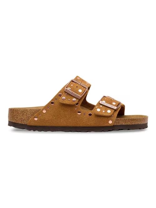 Ciabatta in pelle scamosciata ARIZONA RIVET 1031731 MINK BIRKENSTOCK Mink 