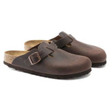 Sabot in pelle oliata BOSTON 860133 HABANA BIRKENSTOCK Habana 