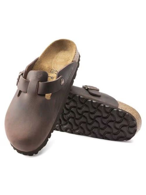Sabot in pelle oliata BOSTON 860133 HABANA BIRKENSTOCK Habana 