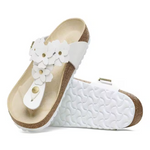 Infradito in pelle GIZEH FLOWERS 1026686 WHITE BIRKENSTOCK White 