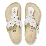 Infradito in pelle GIZEH FLOWERS 1026686 WHITE BIRKENSTOCK White 