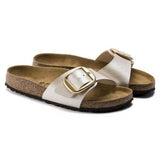 Ciabatta in pelle MADRID BIG BUCKLE 1015279 PEARL WHITE BIRKENSTOCK Pearl white 