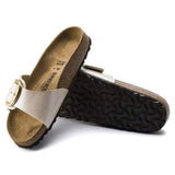 Ciabatta in pelle MADRID BIG BUCKLE 1015279 PEARL WHITE BIRKENSTOCK Pearl white 