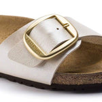 Ciabatta in pelle MADRID BIG BUCKLE 1015279 PEARL WHITE BIRKENSTOCK Pearl white 