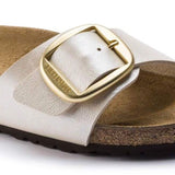 Ciabatta in pelle MADRID BIG BUCKLE 1015279 PEARL WHITE BIRKENSTOCK Pearl white 