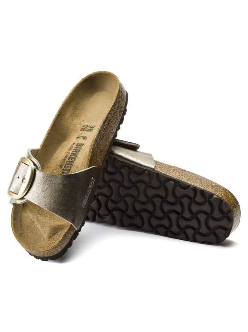 Ciabatta in pelle MADRID BIG BUCKLE 1016237 GRACEFUL TAUPE BIRKENSTOCK Graceful taupe 