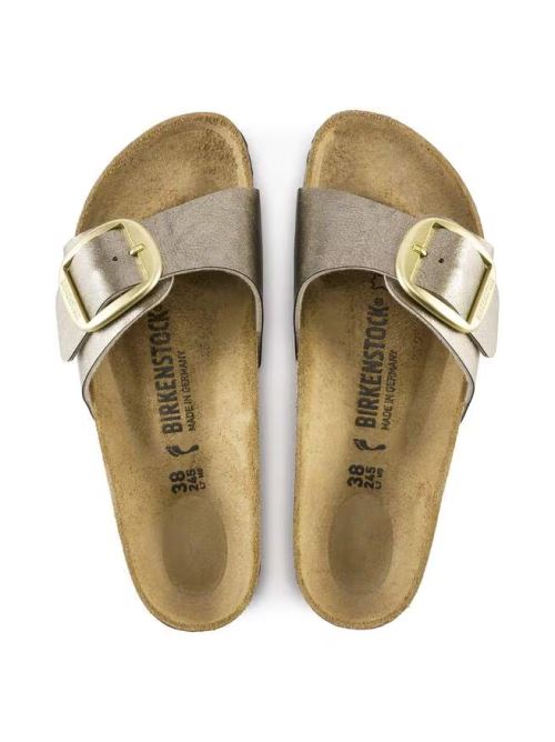 Ciabatta in pelle MADRID BIG BUCKLE 1016237 GRACEFUL TAUPE BIRKENSTOCK Graceful taupe 