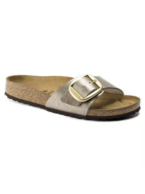Ciabatta in pelle MADRID BIG BUCKLE 1016237 GRACEFUL TAUPE BIRKENSTOCK Graceful taupe 