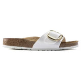Ciabatta in pelle MADRID BIG BUCKLE 1019814 PATENT WHITE BIRKENSTOCK Patent white 