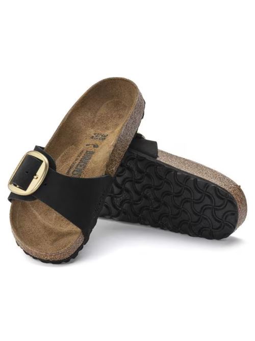 Ciabatta in pelle MADRID BIG BUCKLE 1023373 BLACK BIRKENSTOCK Black 
