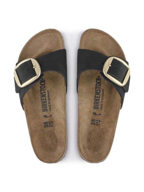Ciabatta in pelle MADRID BIG BUCKLE 1023373 BLACK BIRKENSTOCK Black 