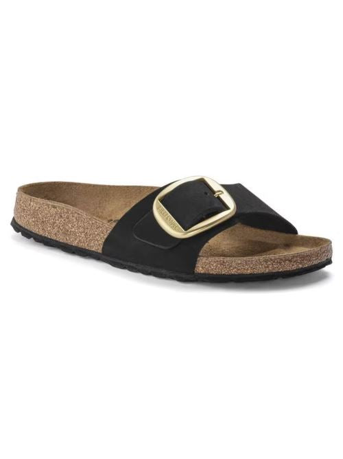Ciabatta in pelle MADRID BIG BUCKLE 1023373 BLACK BIRKENSTOCK Black 
