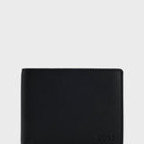 Portafoglio in pelle con logo goffrato 50470436 10241555 01 001 BOSS Black 