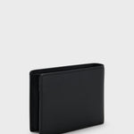 Portafoglio in pelle con logo goffrato 50470436 10241555 01 001 BOSS Black 