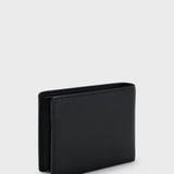 Portafoglio in pelle con logo goffrato 50470436 10241555 01 001 BOSS Black 
