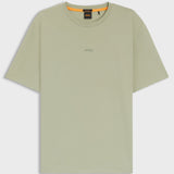 T-shirt in cotone elasticizzato con logo a contrasto 50473278 10242929 01 077 BOSS Open green 