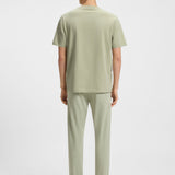 T-shirt in cotone elasticizzato con logo a contrasto 50473278 10242929 01 077 BOSS Open green 