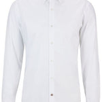 Camicia in cotone regular fit 50479943 10245425 01 100 BOSS White 
