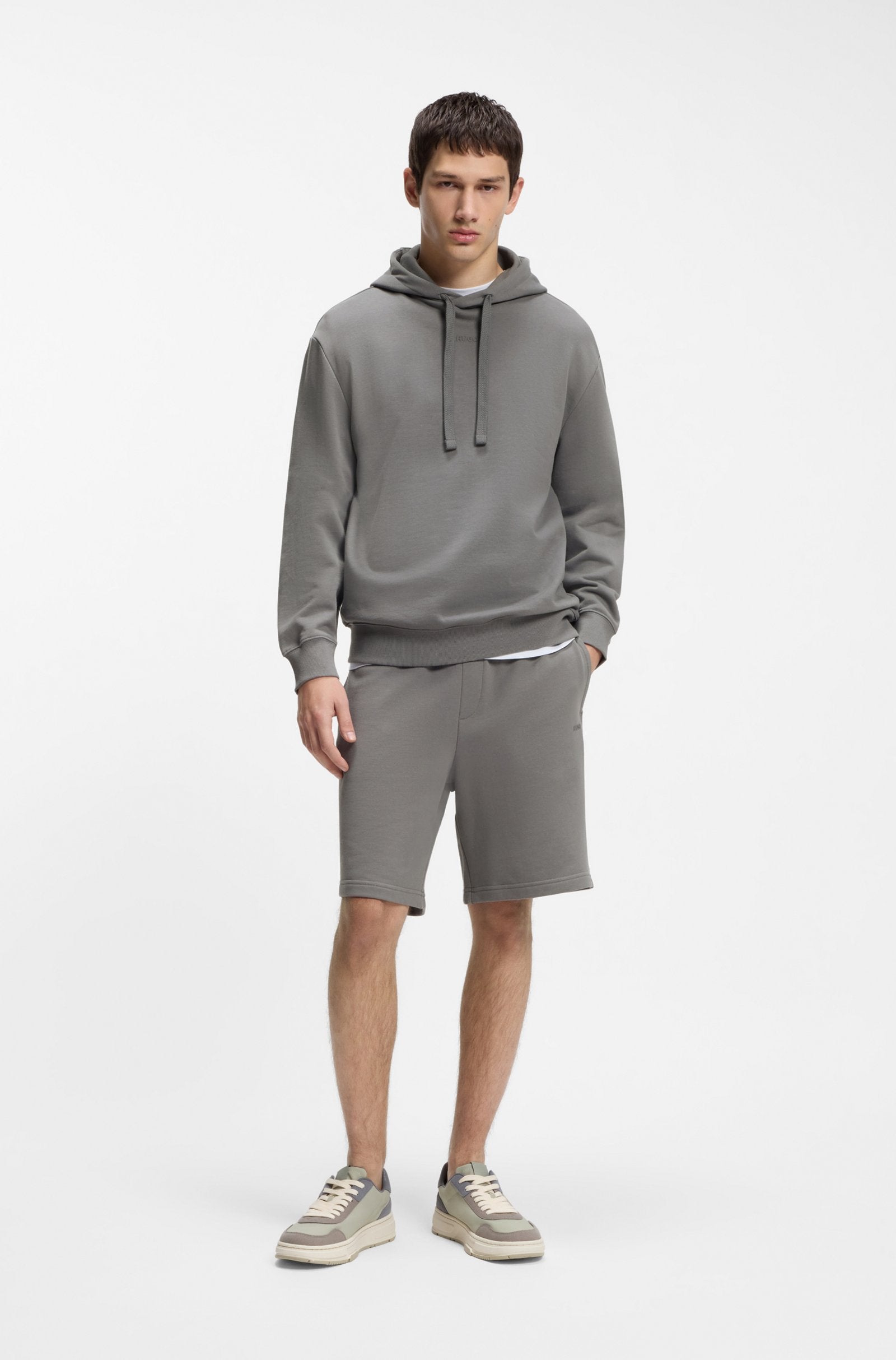 Felpa con cappuccio 50486478 10231445 01 025 BOSS Dark grey 