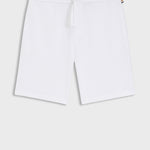 Bermuda in misto cotone con logo ricamato 50535884 10269584 01 100 BOSS White 