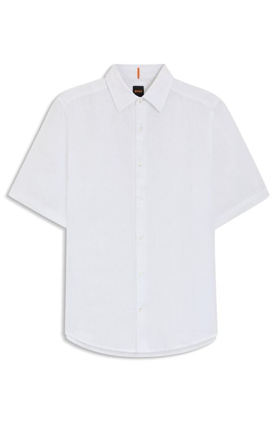 Camicia manica corta 50537382 10267858 01 100 BOSS White 