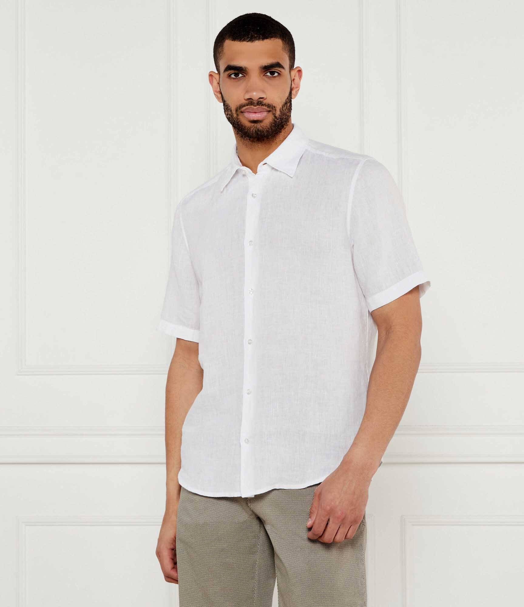 Camicia manica corta 50537382 10267858 01 100 BOSS White 