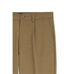 Pantalone con doppia pinces in gabardina elasticizzata 50553817 10276588 01 252 BOSS Dark beige 