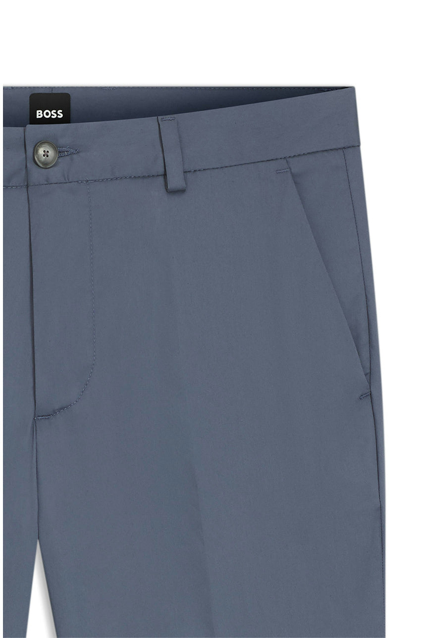Pantalone in cotone elasticizzato 50553841 10276615 01 466 BOSS Open blue 