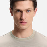 T-Shirt in cotone mercerizzato con motivo jacquard 50559775 10279650 01 286 BOSS Open beige 