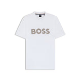 T-Shirt manica corta logata 50560466 10277890 01 101 BOSS Natural 