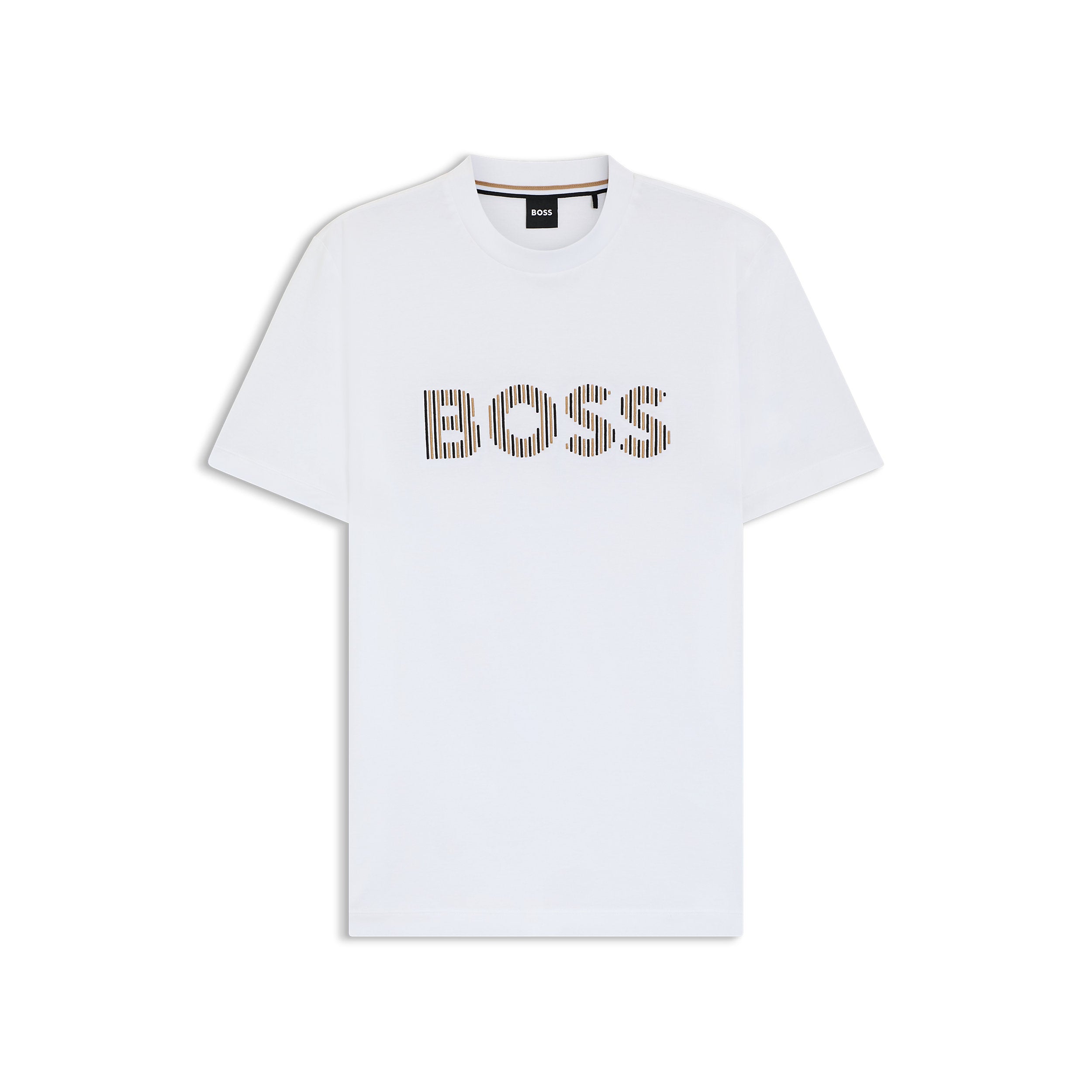 T-Shirt manica corta logata 50560466 10277890 01 101 BOSS Natural 