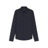 Camicia in tessuto tecnico effetto seersucker 50560706 10248746 01 404 BOSS Dark blue 