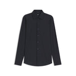 Camicia slim in microfibra 50561106 10278633 01 404 BOSS Dark blue 