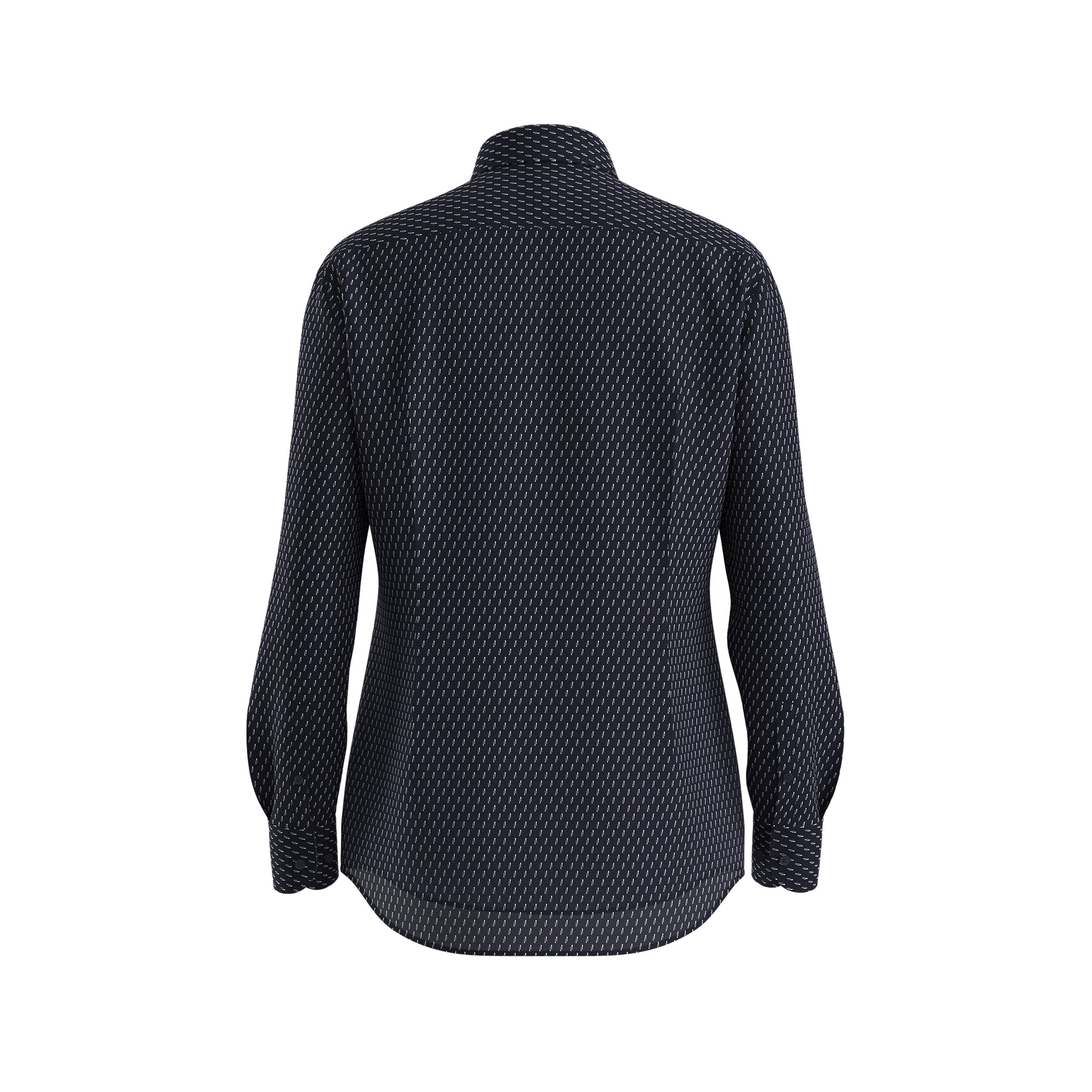 Camicia slim in microfibra 50561106 10278633 01 404 BOSS Dark blue 