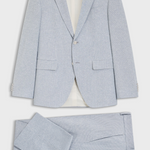 Abito due pezzi regular fit in bouclé elasticizzato 50561822 10279246 01 466 BOSS Light blue 