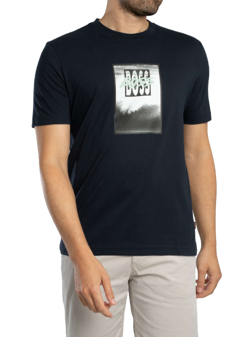 T-Shirt manica corta 50561846 10277382 01 404 BOSS Dark blue 