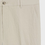 Pantaloni fit affusolato in seersucker di cotone elasticizzato 50561904 10279134 01 286 BOSS Open beige 