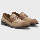 Mocassini in pelle scamosciata 50563098 10258859 01 265 BOSS Medium beige 