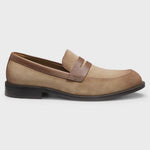 Mocassini in pelle scamosciata 50563098 10258859 01 265 BOSS Medium beige 