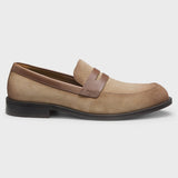 Mocassini in pelle scamosciata 50563098 10258859 01 265 BOSS Medium beige 