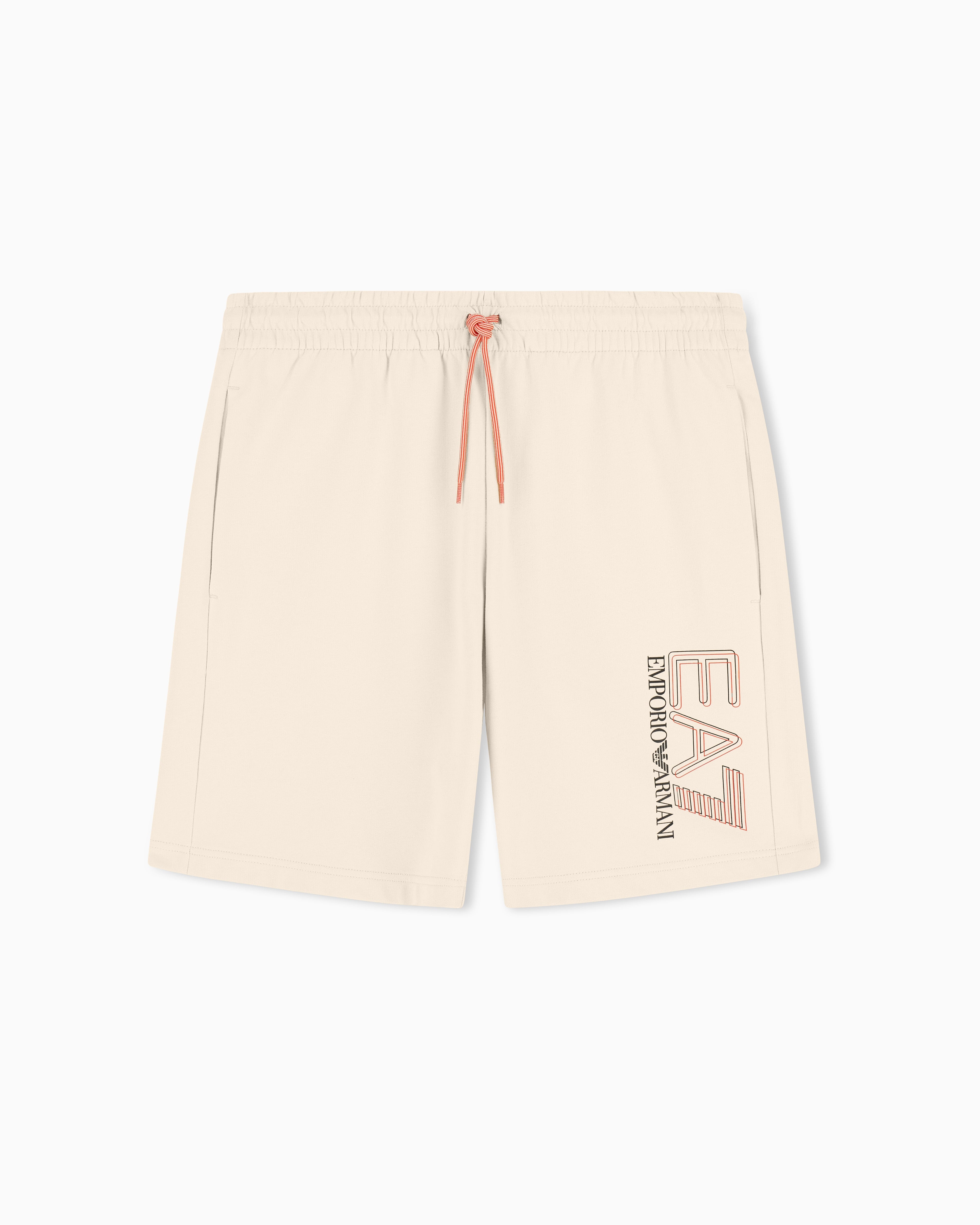 Shorts in Jersey con Logo Laterale 7M001315 AF13512 U1088 EA7 Beige 