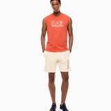 Shorts in Jersey con Logo Laterale 7M001315 AF13512 U1088 EA7 Beige 