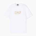 T-shirt girocollo Premium Label in jersey di cotone 7M001562 AF17789 U0002 EA7 White 